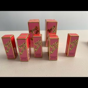 JUICY COUTURE Cosmetics 12 Piece Lipstick Bundle Includes Canvas Tote Bag NWT